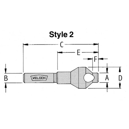 Drill America 5/16"x5/16"82 Degree Piloted Countersink WELCS10-1